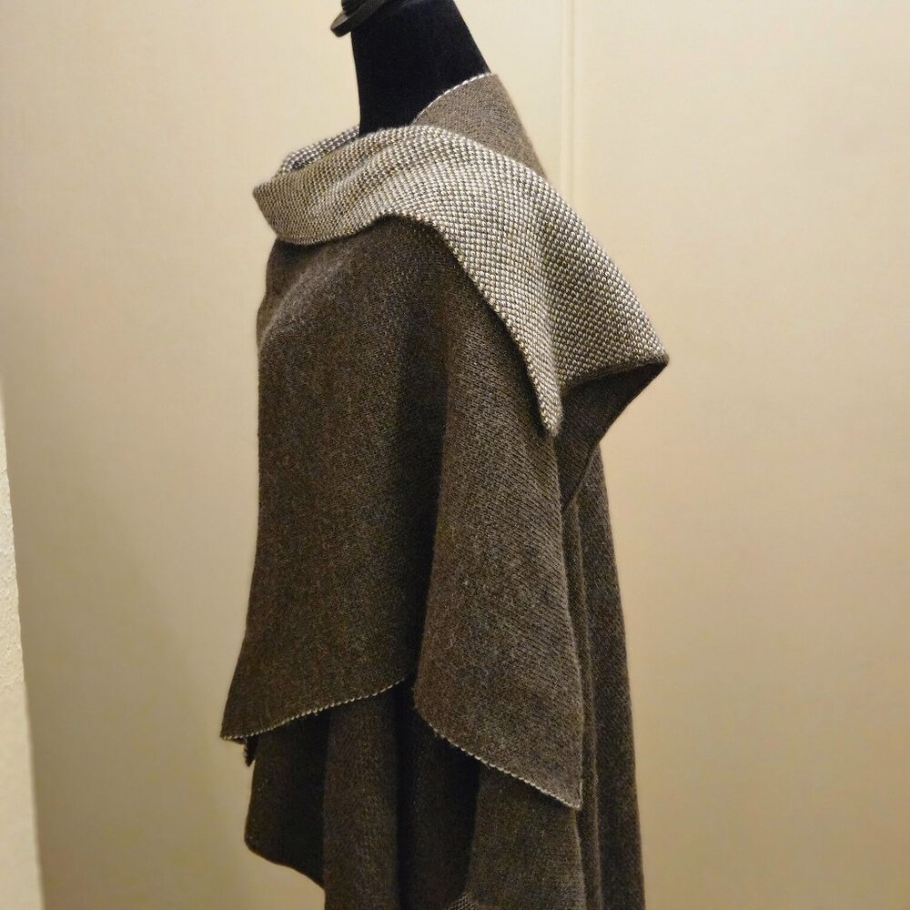 Cocogio Made in Italy Wool Blend Wrap/Cloak One Size